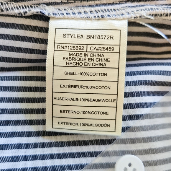 🦋LAST🦋 NWT Steve Madden Godet Striped Shirtdress, Marine - Picture 6 of 8